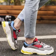 Tleni/; женские кроссовки; цветная дышащая обувь на платформе; прогулочная Обувь На Шнуровке; большие размеры ZK-24