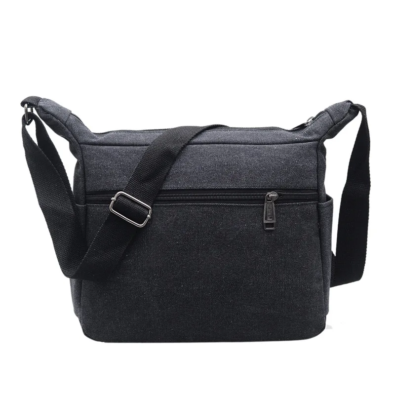 

Fashion Men Canvas Shoulder Bag Outdoor Casual Business Travel Bag Phone Coin Purse