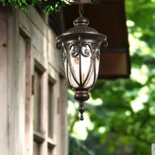 Европейский уличный фонарь Водонепроницаемый ржавчины садовый светильник прохода балкон наддверный светильник патрон для лампы, из чистого алюминия