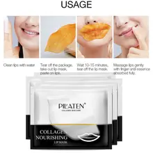 10 шт./компл. Кристалл Коллаген для губ маска питающий, увлажняющий Уход за губами стикер Универсальный