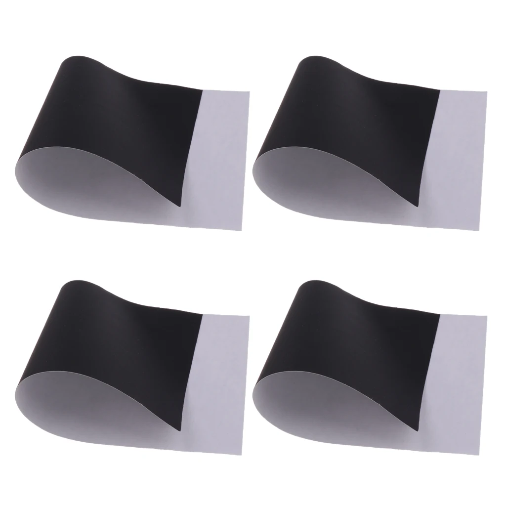 4 Pack Self-Adhesive Nylon Repair Patch - Down Jacket/ Tent Applique Sticker Waterproof Washable Black