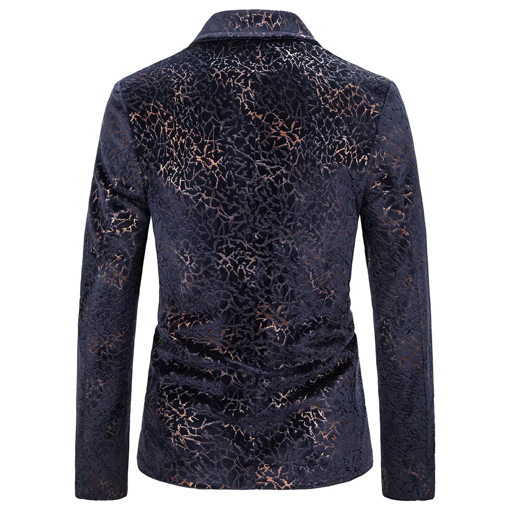 MJARTORIA 2019 Fashion Men's Large Size Floral Blazer Brand National Wind Navy Red Wine Men's Blazer Slim Suit Blazer New