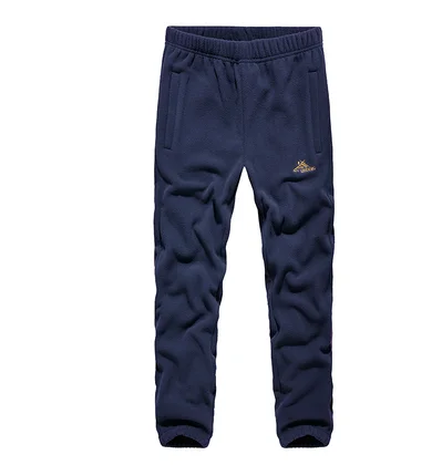 906 Dark blue Мужские полярные флисовые тренировочные штаны осень зима матовый пот брюки утепленные повседневные длинные брюки плюс размер XXXXL Мужская одежда - Цвет: 906 Dark blue