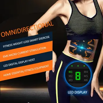 

Smart Electric LED EMS Abdominal Muscle Trainer Wireless Stimulator Fitness Abdominal Training Device abdominal muscles