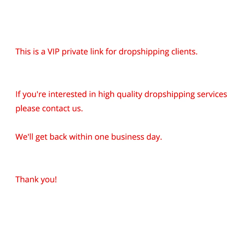 Dropshipping-This Is A VIP Private Link for Dropshipping Clients.If You Need This Service, Please Contact Me