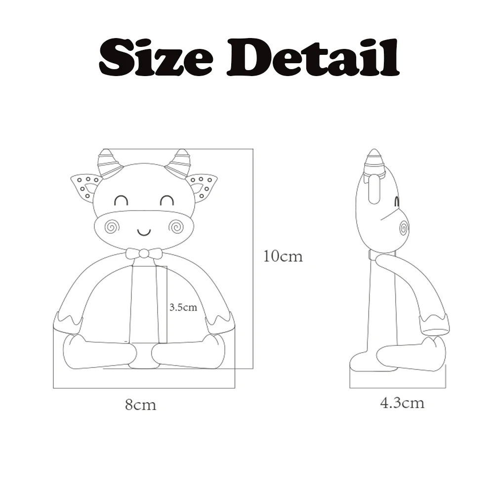 Cow pattern Non-toxic Baby molars 100% Safety Newborn Baby Gifts Food Grade Silicone Baby Teether For Newborns D35