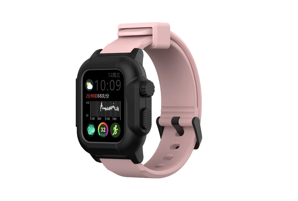 Ремешок для спортивных часов для Apple Watch полосы 42 мм 44 водостойкий Чехол для Iwatch серии 4 3 2 1 повязки на запястья-браслеты Защитная крышка 40 м