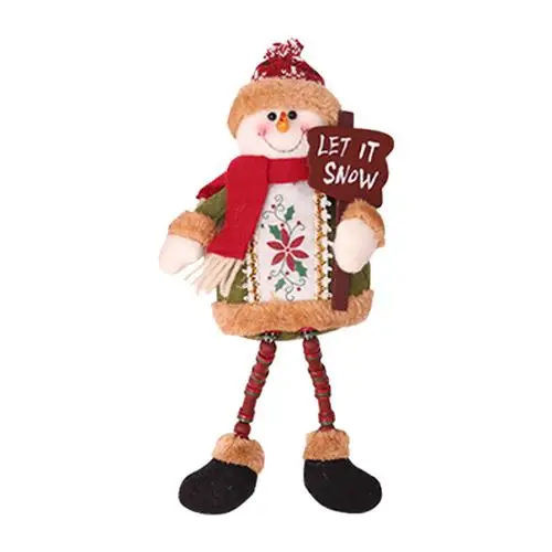 NEW 18 Styles Christmas Decorations Christmas Dolls Christmas Tree Decorations Innovative Elk Santa Snowman Decorations2019 - Цвет: E 18x12cm