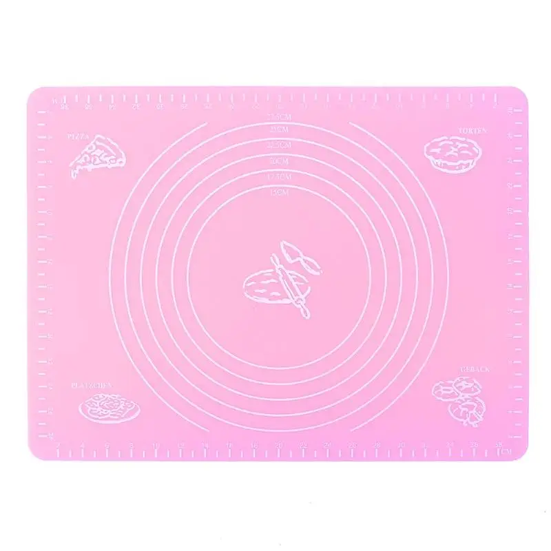 40x30cm Ex-Большой силиконовый коврик для выпечки для духовки весы коврик для раскатки теста для выпечки ролик для помадки коврик для мучных изделий с антипригарным покрытием жаропрочная посуда, Кулинария Инструменты - Цвет: 40x30cm
