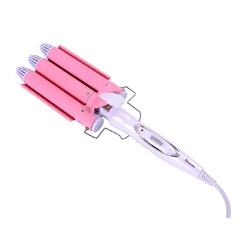 

Jd-016 Three Stick Curlers Egg Roll Head 3 Tube Ceramic Curling Iron Gold Ceramic Curling Iron Hot Sale