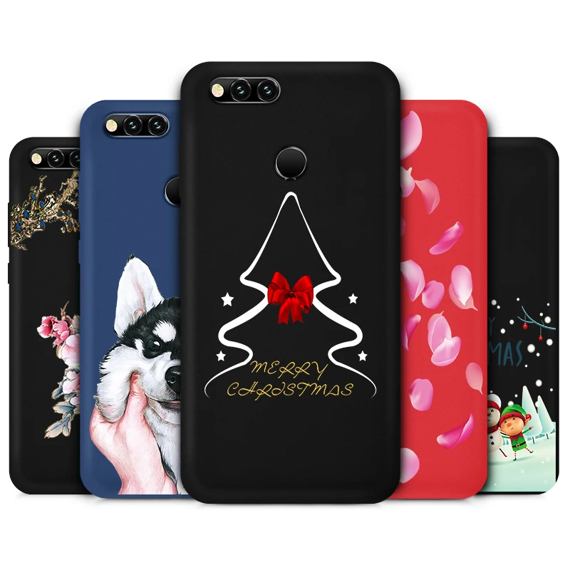 Тонкий защитный чехол для huawei Honor 7A Pro 7C 7X цветные Матовые чехлы телефонов Redmi 5 Plus 5A