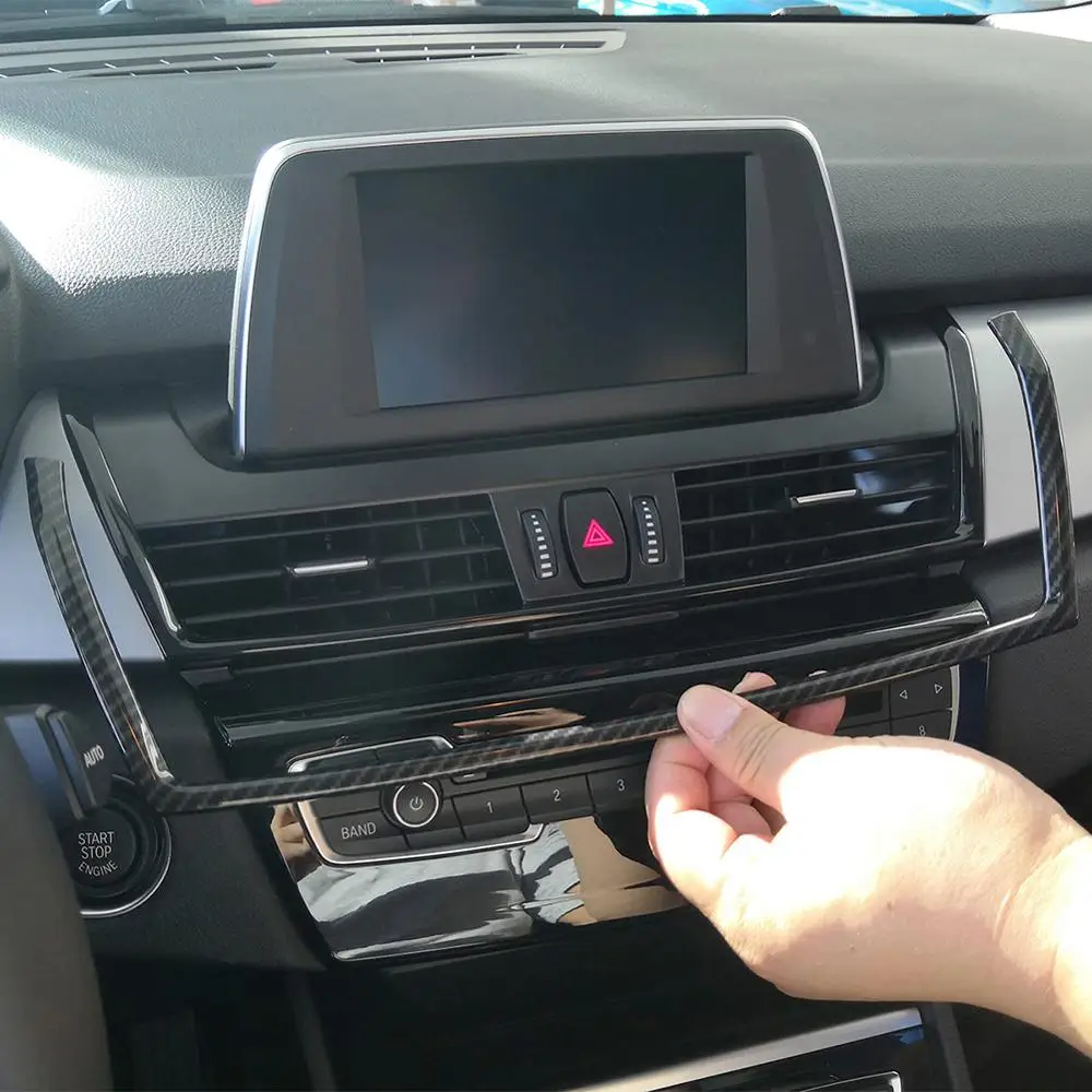 Стильная рамка из углеродного волокна для BMW 2 серии Gran Tourer F45 F46 218i 2014 2018 ABS