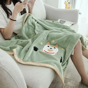 

Thickened leisure children small flannel blankets kindergarten animation cartoon air conditioning adult knee blanket b130