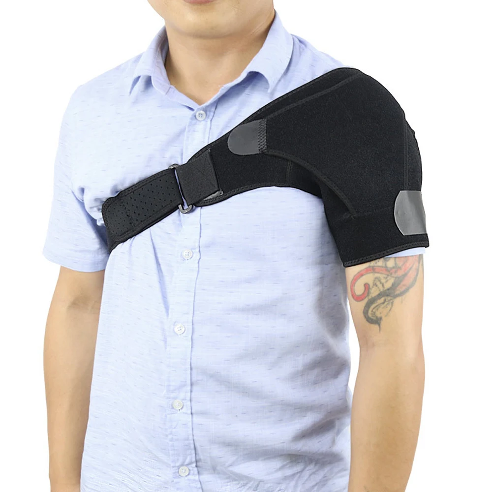 

1PC Adjustable Breathable Gym Sports Care Single Shoulder Support Back Brace Guard Strap Wrap Belt Band Pads BandageLeft/Right