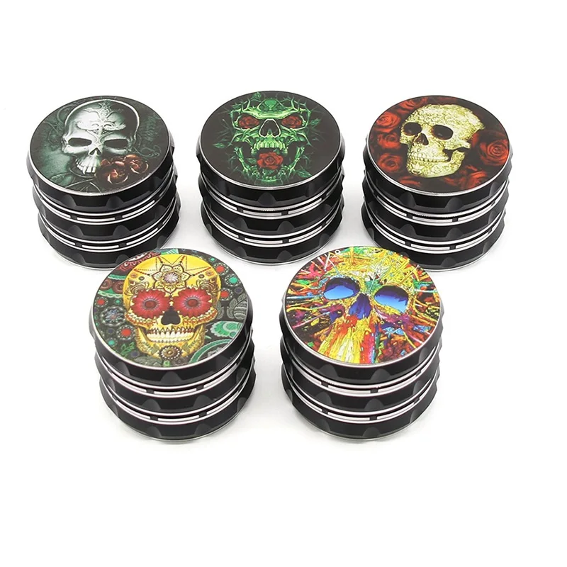 

Herb Grinder Machine Metal Aluminum Alloy 4 layer Manual Tobacco Grinder Crusher Tobacco Grinder Cigarette Gadgets for Men