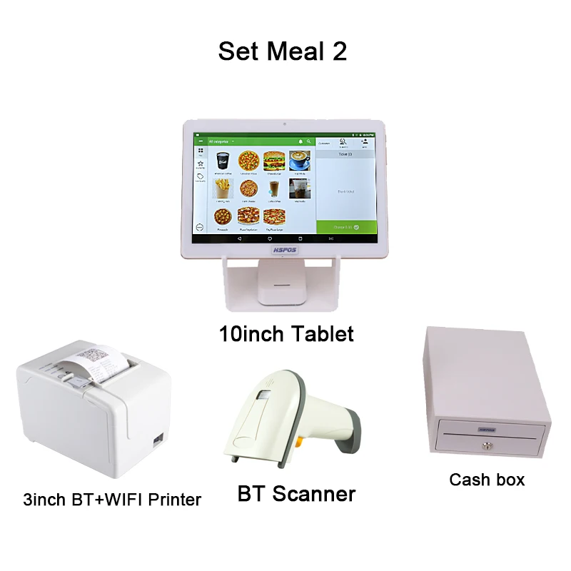 HSPOS Restaurant Tablet Pos Machine Cash Register Android System Cashier with Loyverse Software | Компьютеры и офис