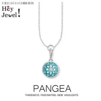 

Charm Necklace Mandala,2019 Winter Brand New Fashion Vintage Jewelry Europe 925 Sterling Silver Bijoux Gift For Women Girls