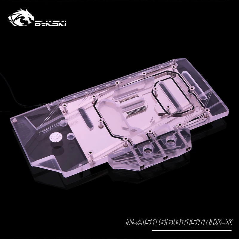 Bykski N-AS1660TISTRIX-X GPU водяного охлаждения блок для ASUS ROG strix RTX1660TI O6G