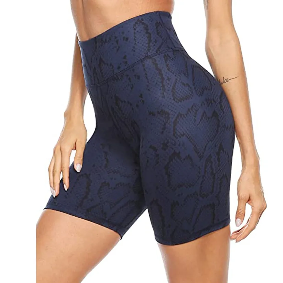 high waisted printed shorts