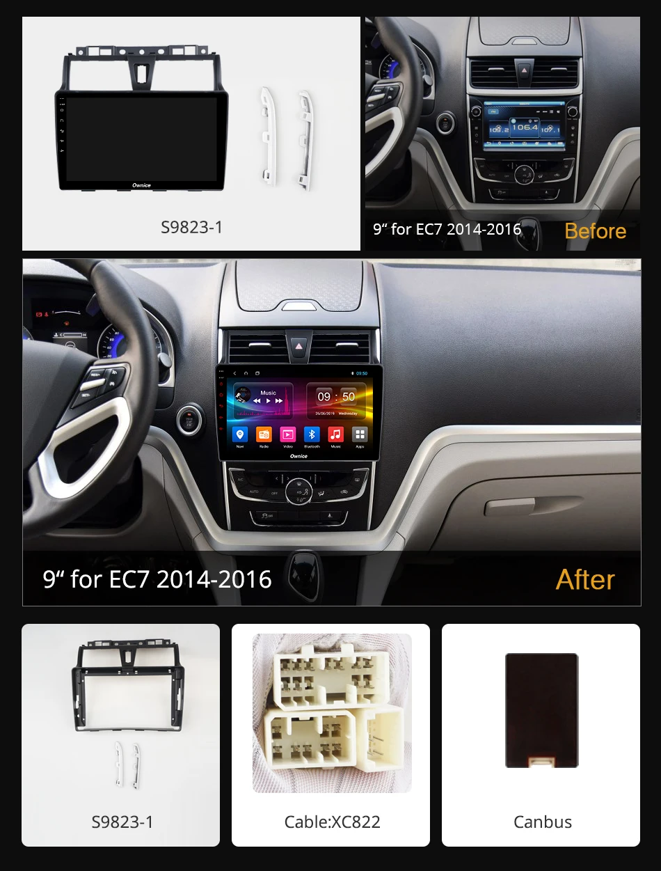 Ownice K3 K5 K6 Android 9 0 360 панорамная автомобильная аудиосистема dvd для GEELY Emgrand EC7 2014 2016 GPS