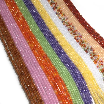 

Small Beads Natural Stone Beads Zircon 2,3mm Section Loose Beads for Jewelry Making Necklace DIY Bracelet