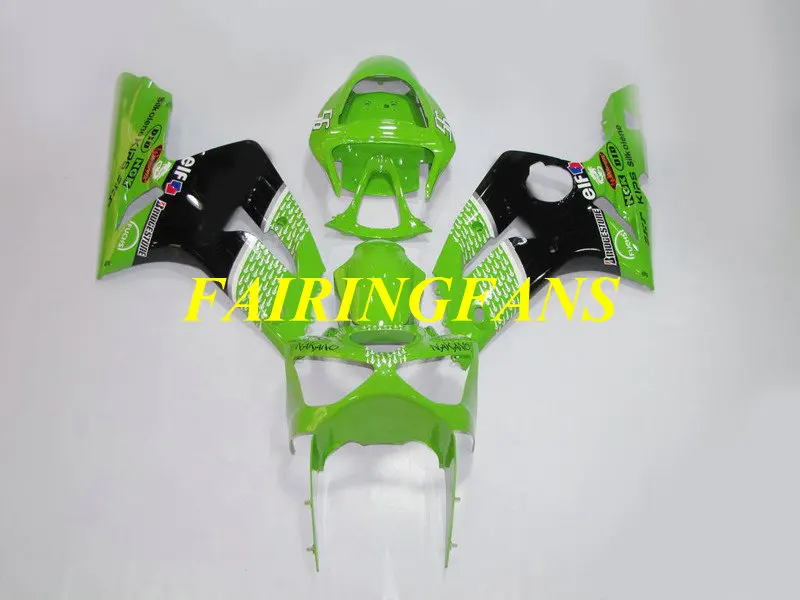Мотоциклетный вставной обтекатель тюнинг-пакет для KAWASAKI Ninja ZX6R 636 03 04 ZX 6R 2003 2004 ZX-6R зеленый Обтекатели на кузов+ подарки KB14
