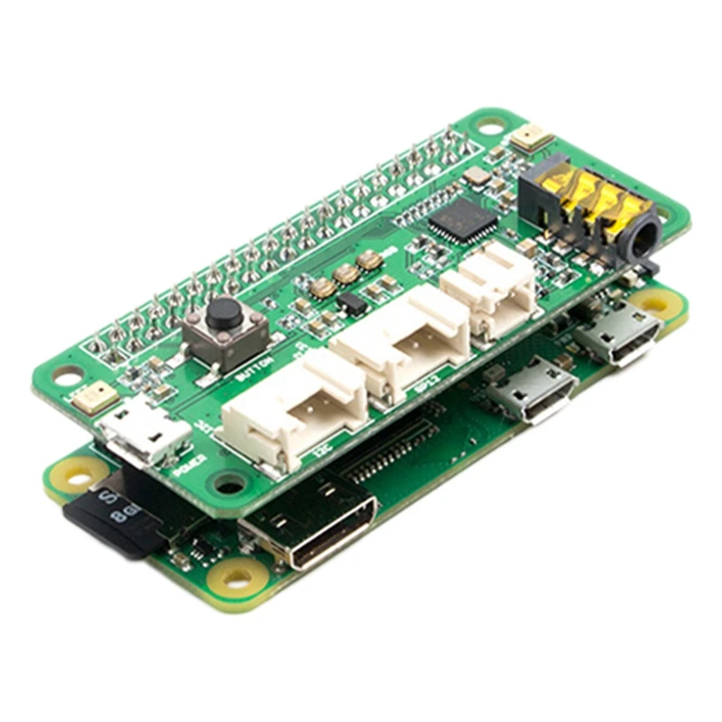 Для Raspberry Pi Pi4 ReSpeaker ligent распознавание голоса 2 Микрофон массив Pi0 / 3B B + |