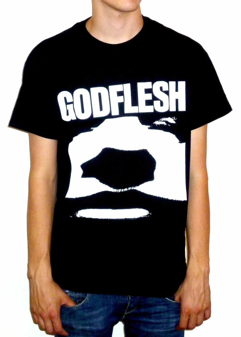 Godflesh Face Футболка-новая официальная Летняя мужская мода TeeComfortable Футболка