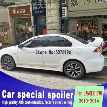 

For Mitsubishi Lancer EX Evo spoiler 2008 - 2015 ABS Plastic Unpainted Rear Roof Spoiler Wing Trunk Lip Boot Cover Car Styling