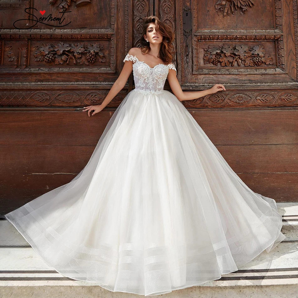 

OLLYMURS 2020 New Sleeveless Off The Shoulder Simple Silk Organza Wedding Backless Strap Fashion Bride Support Tailor-made