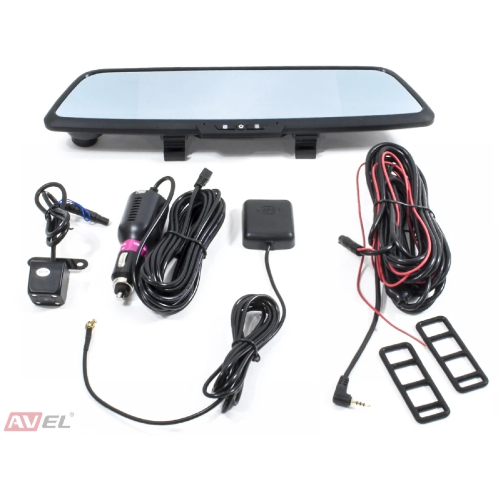 Зеркало заднего вида AVS0333DVR с сенсорным монитором 7", двухка