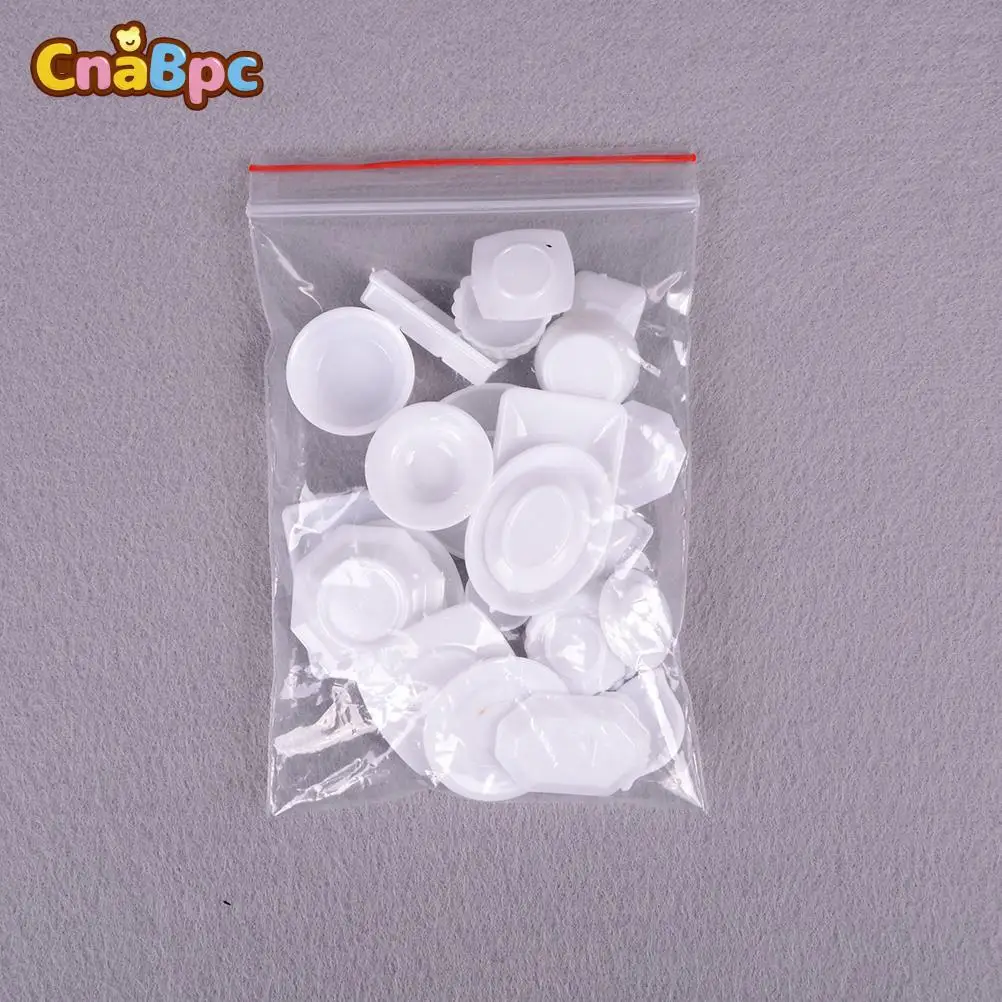 33pcs Doll Accessories Kitchen Acrylic Mini Tableware Miniatures Cup Plate Dish Decor Toys for Kids Girls Gifts For Children HOT