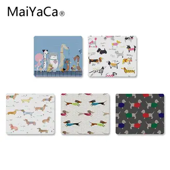 

MaiYaCa Hot Sales Animals Dogs Dachshund Office Mice Rubber Mouse Pad DIY Design gaming Mouse pad Rug For PC Laptop Notebook