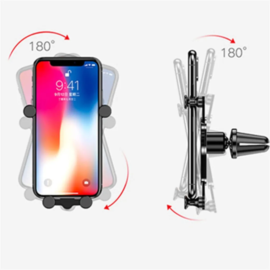 Смартфон Gravity автомобильный держатель телефона для iPhone X Max Xiaomi Air Vent Подставка для samsung Galaxy Note 10 PLUS FW3