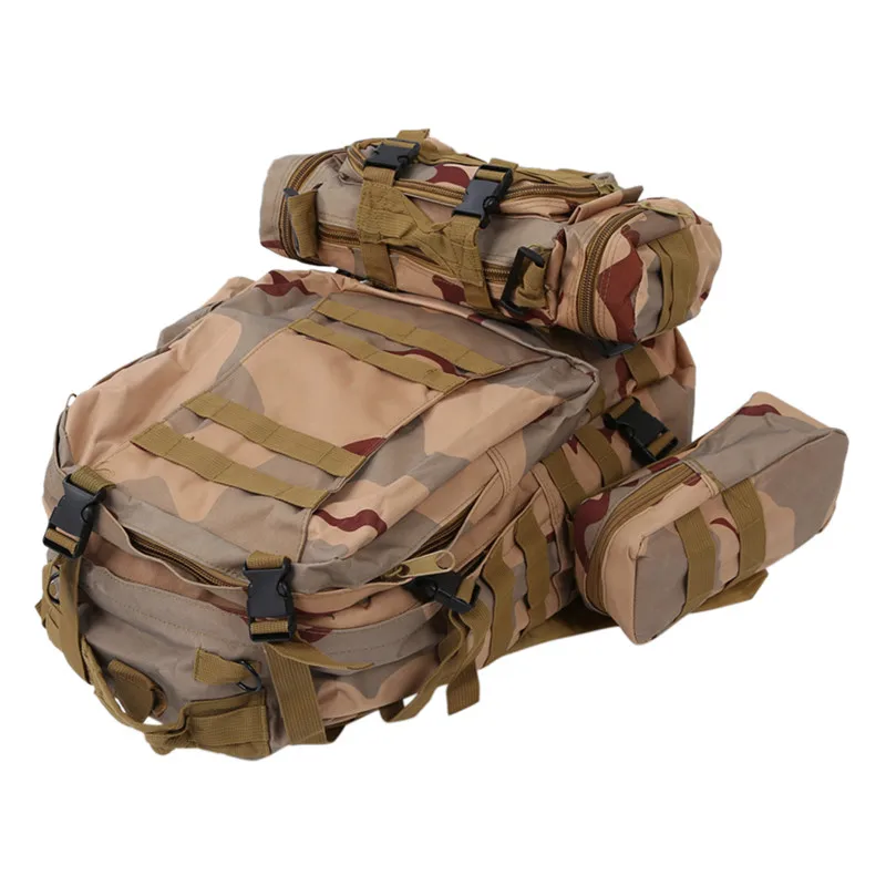 Армейский походный рюкзак 55L 3D Molle Рюкзак Многофункциональный Треккинг Рюкзак для пеших прогулок/спорта/путешествий-с