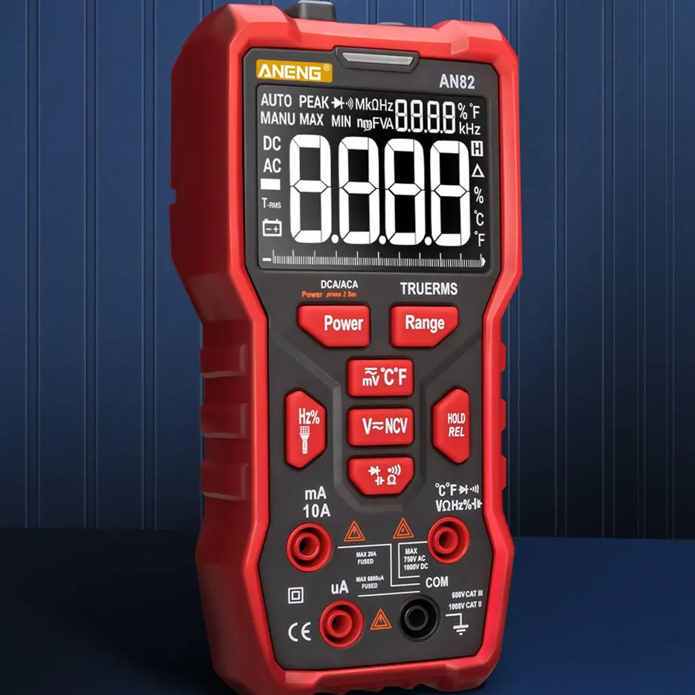 

AN82 Smart Digital Multimeter Professional High Precisio Tester Transistor Capacitor Test Tool NCV Non-contact Detection