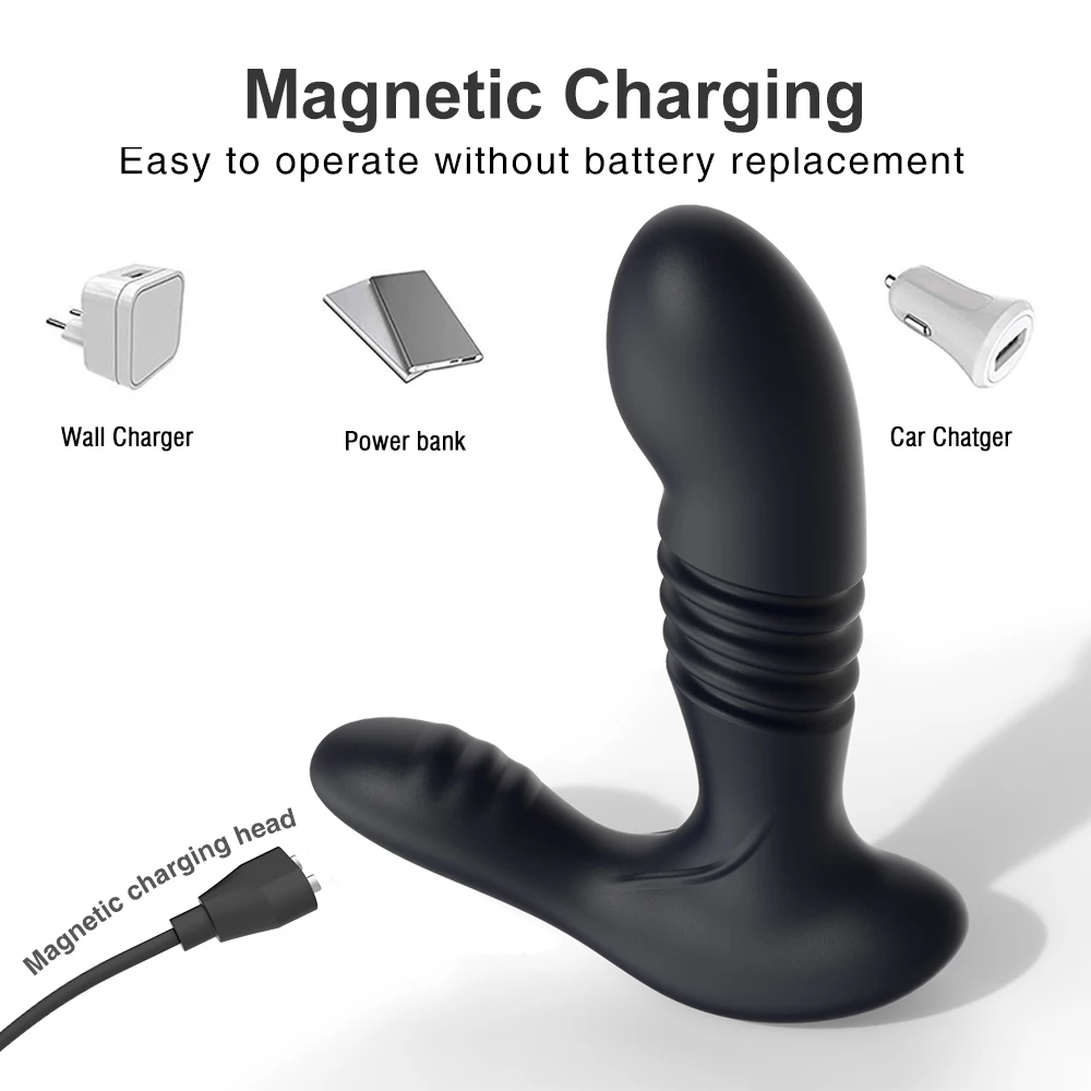 Thrusting Butt Plug Vibrator Sex Toys For Men Dildo Prostate Massage Anal Plug Sex Shop Toys
