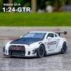 1:24 Nissan Skyline Ares GTR R35 Diecasts & Toy Vehicles Metal Toy Car Model High Simulation Pull Back Collection Kids Toys 5
