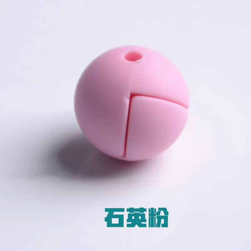5Pcs Beads 9 5 шт. круглые силиконовые бусы 15 мм Ожерелье-прорезыватель еда класс Мама Кормящих DIY соска зажимы BPA Бесплатно Детские трофеи игрушка для прорезывания зубов подарок - Цвет: 5Pcs Beads 9