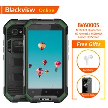 Blackview BV6000S 4," прочный смартфон IP68 Водонепроницаемый 2 ГБ+ 16 Гб MT6737T четырехъядерный 4500 мАч gps жесткий ударопрочный 4G мобильный телефон