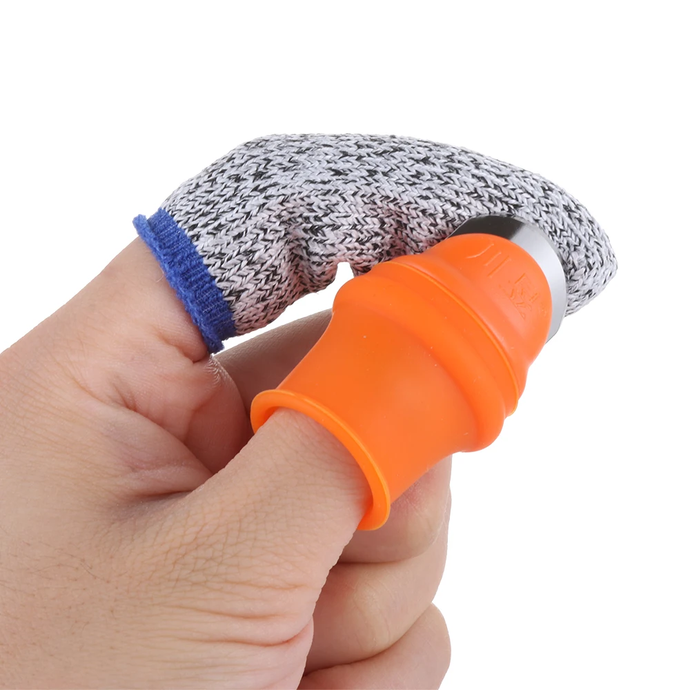 Finger Guard 2Pcs Silicone Thumb Cutter Knife