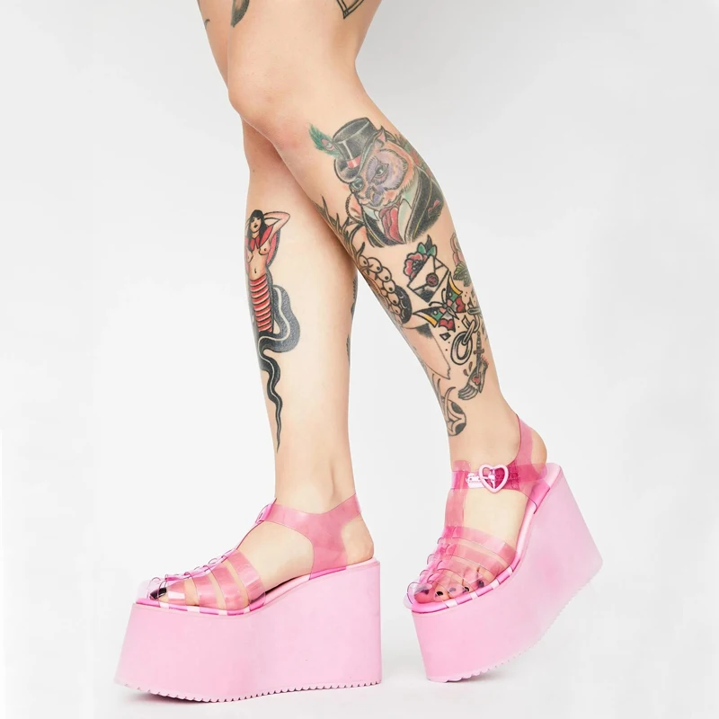 ARQA Clear Jelly Platform Sandal for 