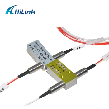 

Hilink 1X2 Mechanical optical switch 1310/ 1550nm SM 5V Non-Latching 0.5m without connector