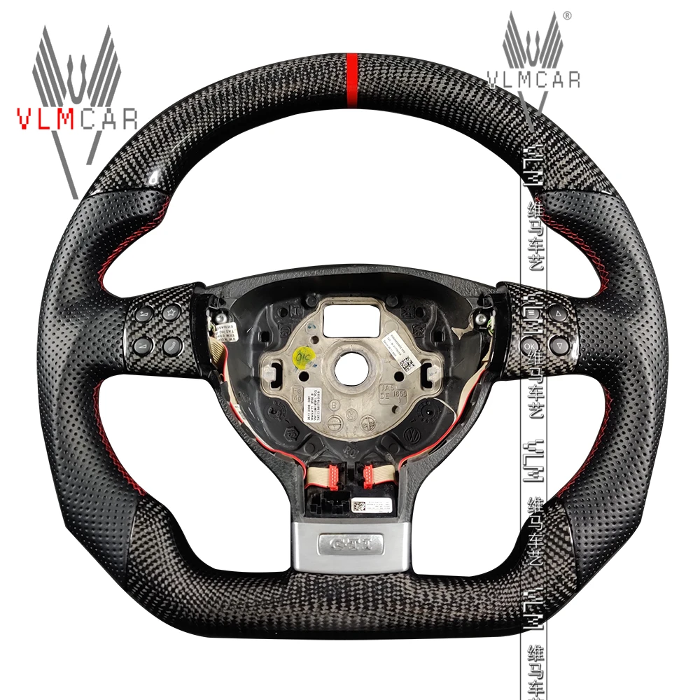 Индивидуальное индивидуальное рулевое колесо из углеродного волокна для Volkswagen