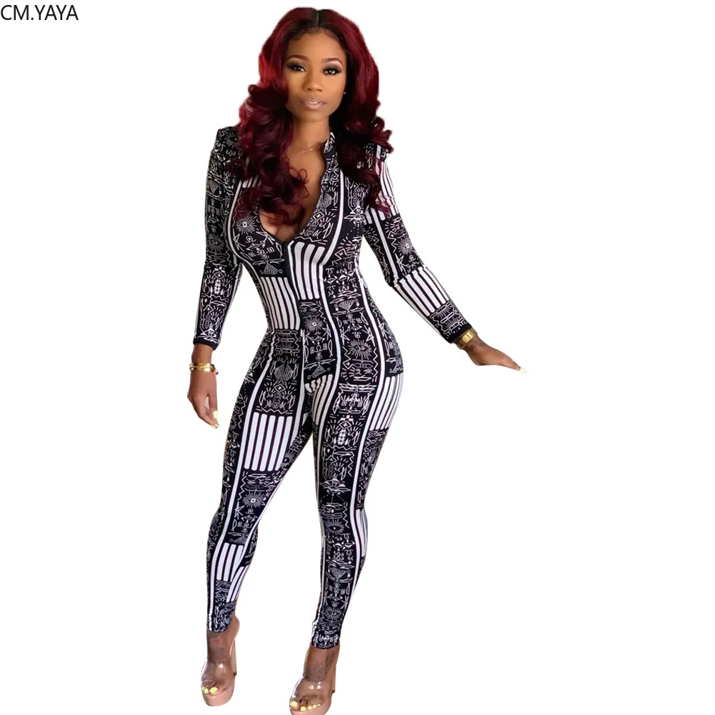 striped bodycon jumpsuit