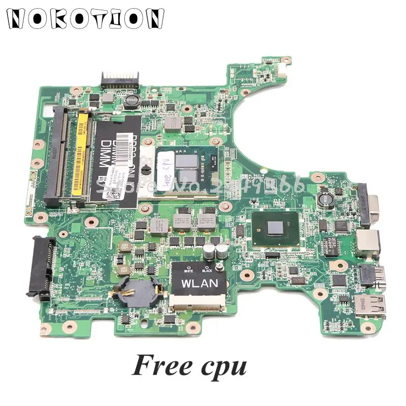 NOKOTION CN-0YWY70 0YWY70 материнская плата для Dell Inspiron 1764 17 дюймов Материнская плата ноутбука DAUM3BMB6E0 HM55 DDR3 Бесплатный процессор