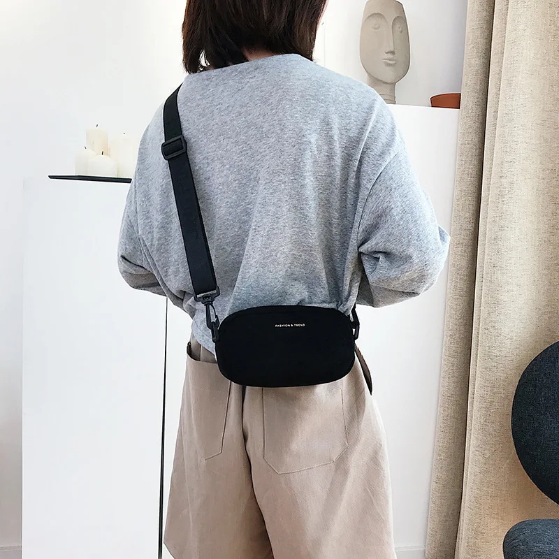 

Korean-style Bag Women's 2019 Autumn And Winter New Style Fashion Shoulder Square Sling Bag Retro Dull Polish Textured Shoulder