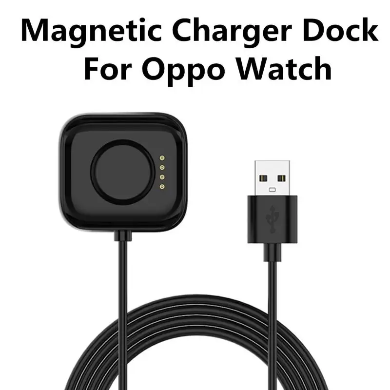 Base de carga magnética para reloj inteligente Oppo, Cable de carga de 46/41mm con Base de succión magnética para reloj Oppo