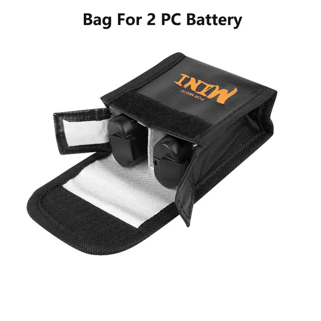 Мини-аккумулятор безопасная сумка для DJI Mavic мини Водонепроницаемый взрывозащищенный защитный чехол для аккумулятора для DJI Mavic Mini Drone аксессуары - Цвет: bag for 2B