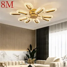 Plafonnier nordique composé d'anneaux dorés, design créatif, luminaire décoratif d'intérieur, idéal pour un salon ou une salle à manger, 8M
